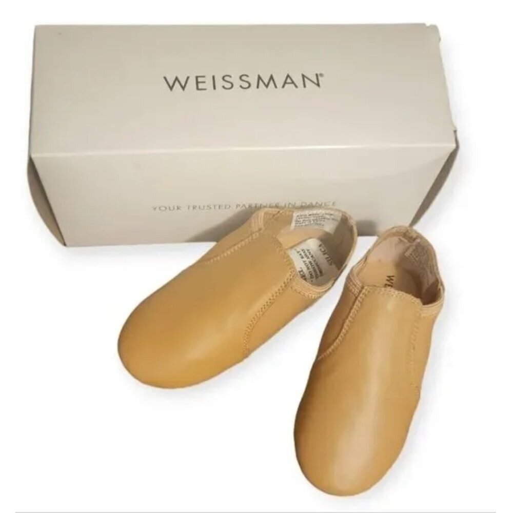NIB Leather Classic Slip-On Jazz Shoe W800 Weissman Dancewear 6.5AM - Picture 14 of 14